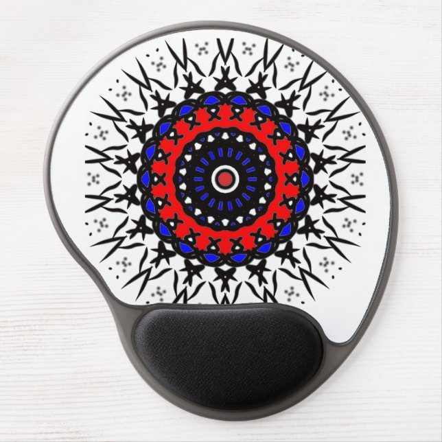 Crimson Tribal Zen Gel Mouse Pad (Front)