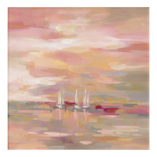 Crimson Waves Acrylic Print (Front)