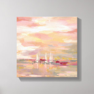 Crimson Waves Canvas Print