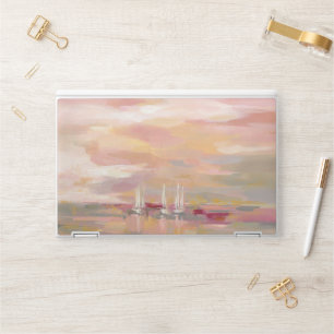 Crimson Waves HP Laptop Skin