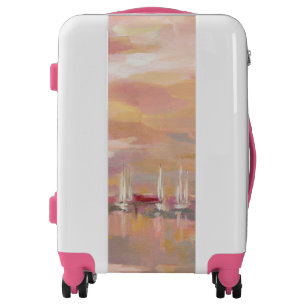 Crimson Waves Luggage