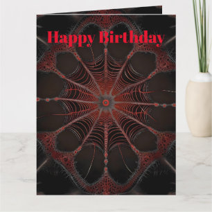 Crimson Web: Fractal Dance with the Redback Spider Card