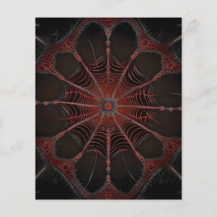 Crimson Web: Fractal Dance with the Redback Spider Flyer