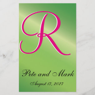Crimson Wedding Monogram
