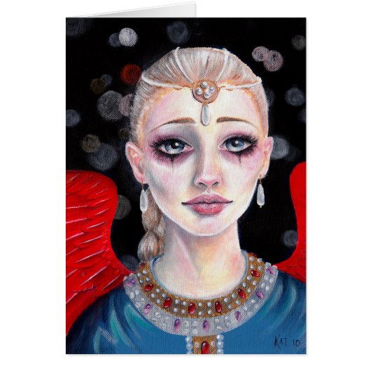 Crimson Wings Angel Cards (Front)