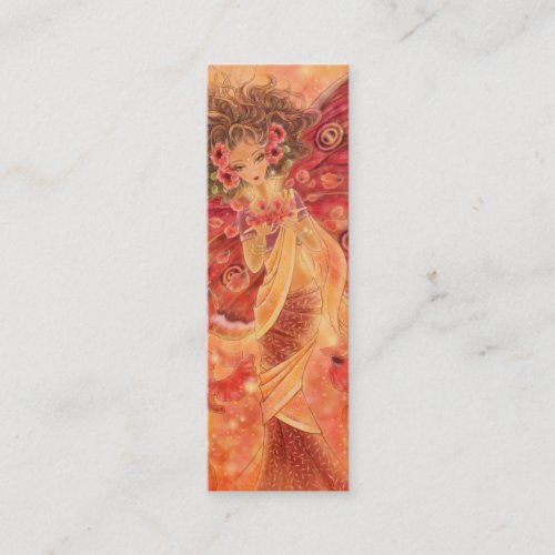Crimson Wings Bookmark Mini Business Card