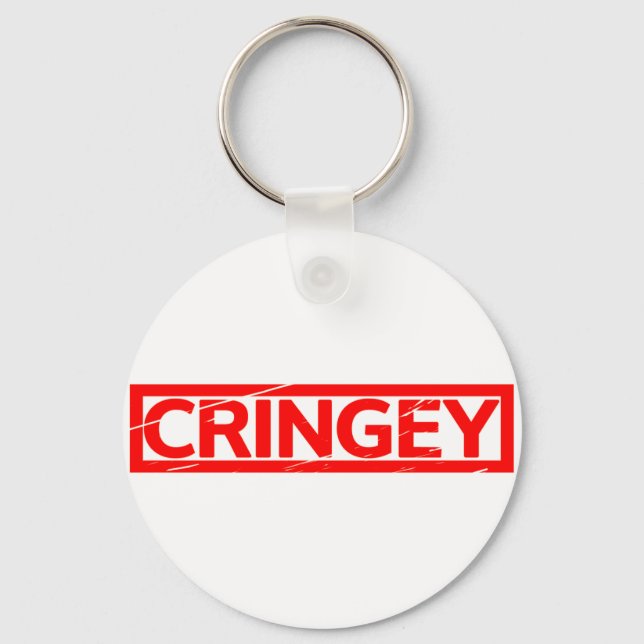 Cringey Stamp Keychain (Front)