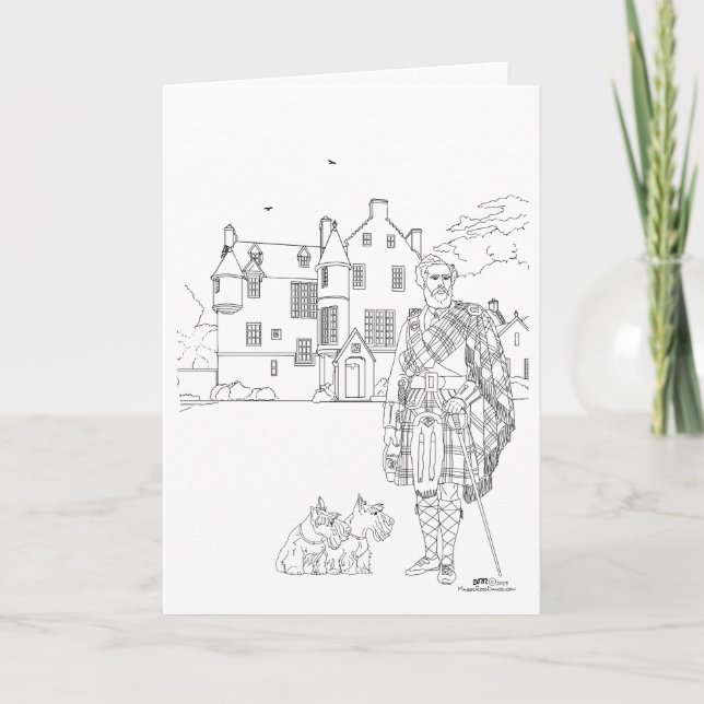 Cringletie House Scotland Card (Front)