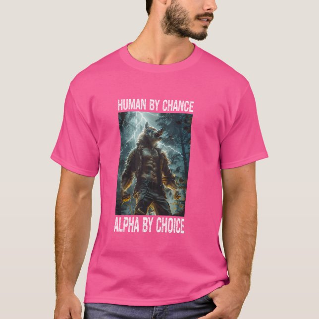 Cringy Alpha Wolf Meme Cringey Funny Cringe Werewo T-Shirt (Front)