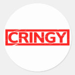 Cringy Stamp Classic Round Sticker