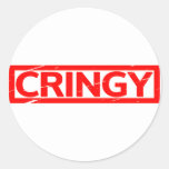 Cringy Stamp Classic Round Sticker