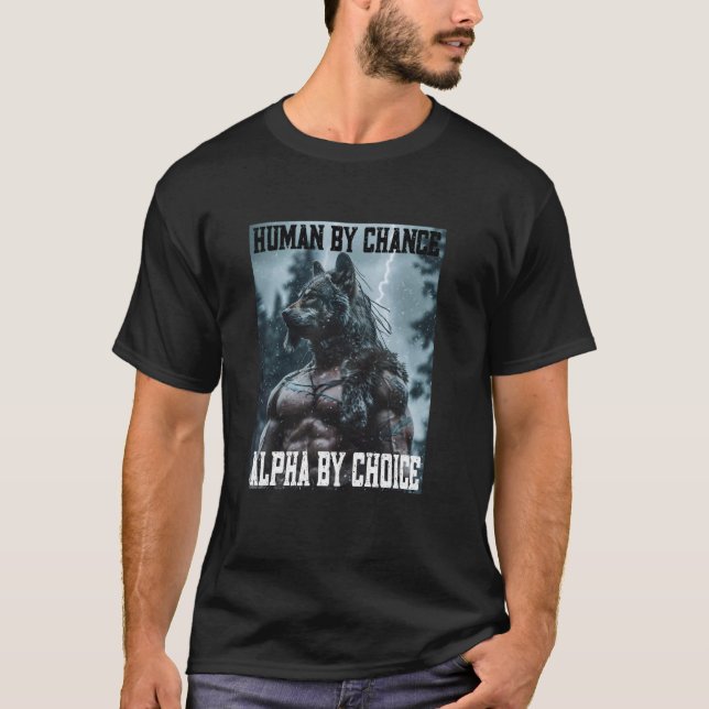 Cringy Viking Alpha Wolf Cringey Funny Cringe Were T-Shirt (Front)