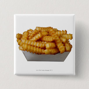 Crinkle-cut french fries button
