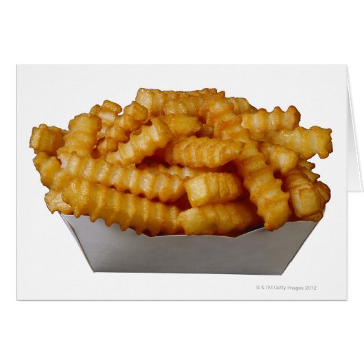 Crinkle-cut french fries cards (Front Horizontal)