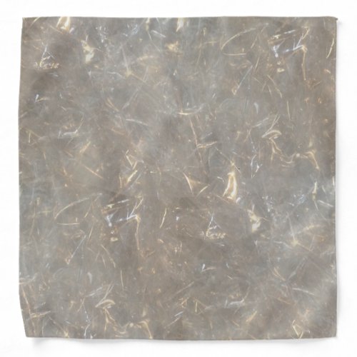 crinkled clear cellophane graphic bandana