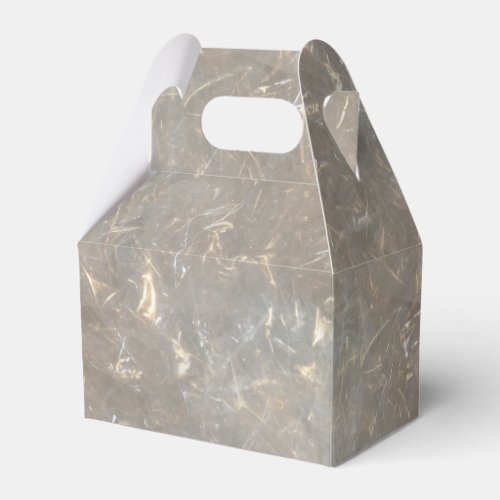 crinkled clear cellophane graphic favor boxes