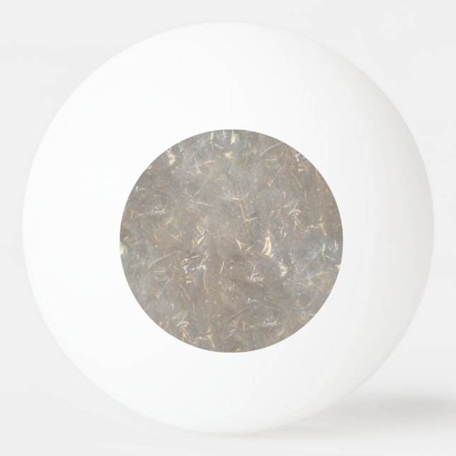 crinkled clear cellophane graphic Ping-Pong ball (Front)