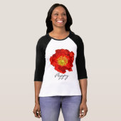 Crinkled Red Poppy T-Shirt (Front Full)