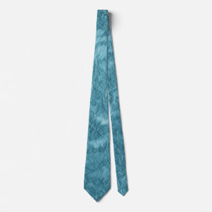 crinkled turquoise texture with glitter neck tie