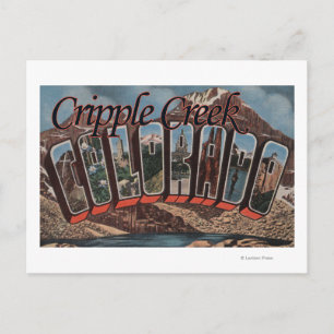 Cripple Creek, Colorado - Large Letter Scenes Postcard