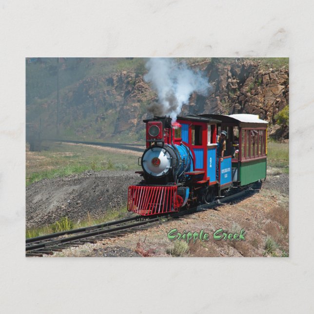 Cripple Creek & Victor Narrow Gauge Railroad 2 Postcard (Front)