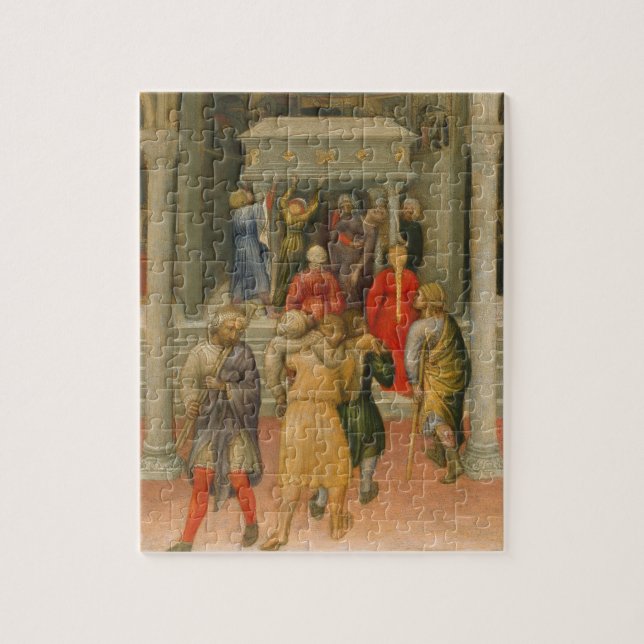 Crippled and Sick Cured at Tomb of St. Nicholas Jigsaw Puzzle (Vertical)