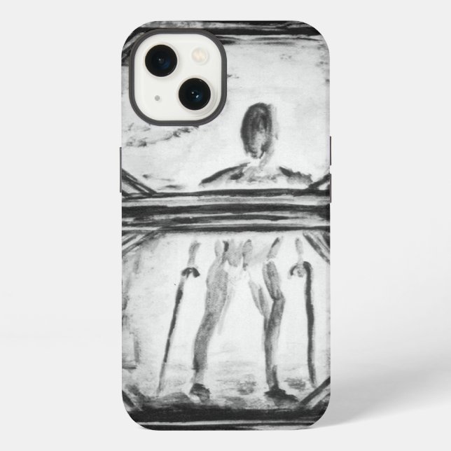 Crippled Man Iphone Case (Back)