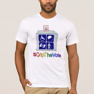#CripTheVote t-shirt, white, for men T-Shirt