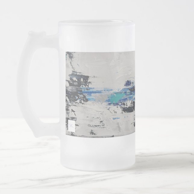 Crisis Frosted Glass Beer Mug (Left)