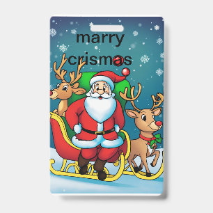 crismas bag badge