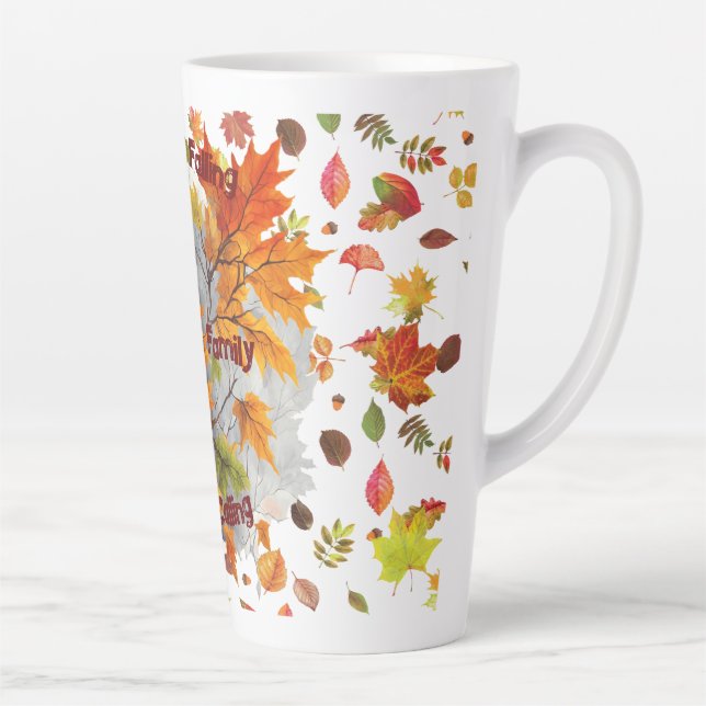 Crisp Air & Cozy Sips: Fall Mugs with Vibrant Leaf (Right)