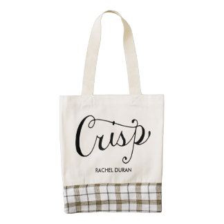 Crisp calligraphy tote bag