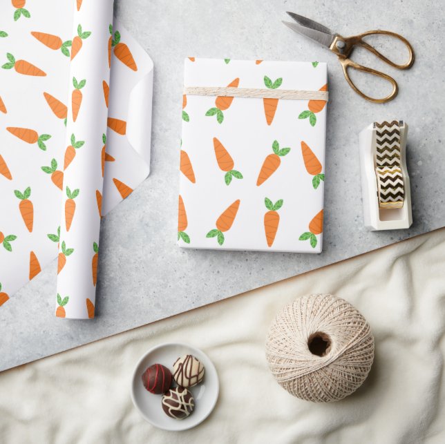 Crisp Carrots Easter Gifts for Easter Basket Wrapping Paper (Crafts)