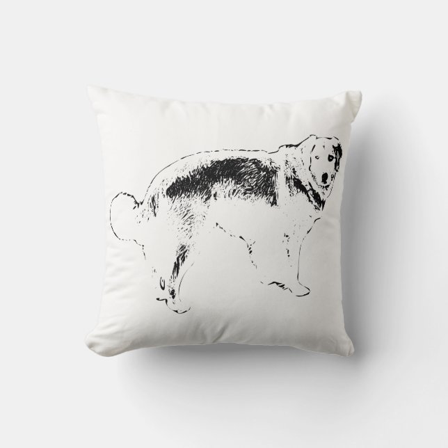 Crisp Evening Companion Throw Pillow (Front)