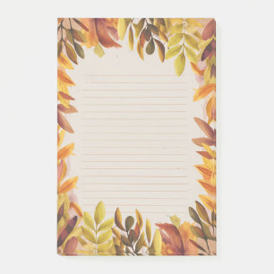 Crisp Leaves & Cozy Lines Post-it Notes