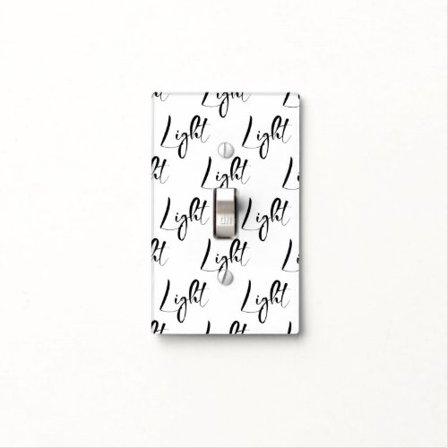Crisp Light Tiled Word Light Switch Cover
