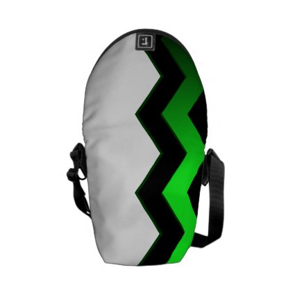 Crisp Modern Green Accent Messenger Bags