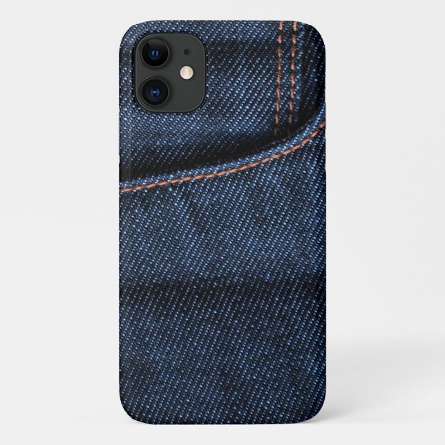 Crisp New Blue Jeans Pocket Case-Mate iPhone Case (Back)