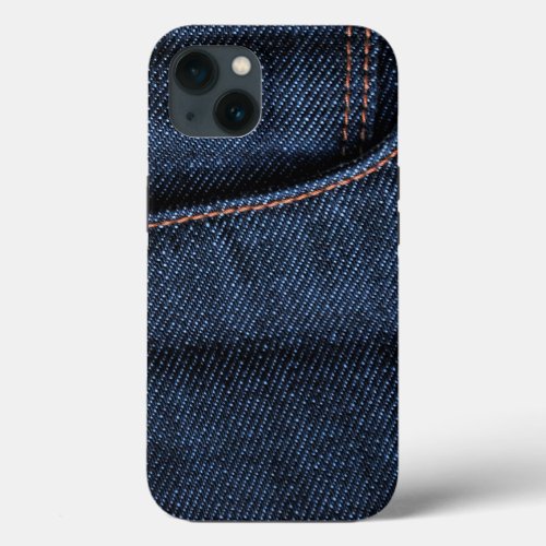 Crisp New Blue Jeans Pocket iPhone 13 Case