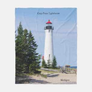Crisp Point Lighthouse blanket