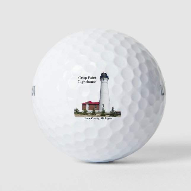 Crisp Point Lighthouse golf balls (Front)