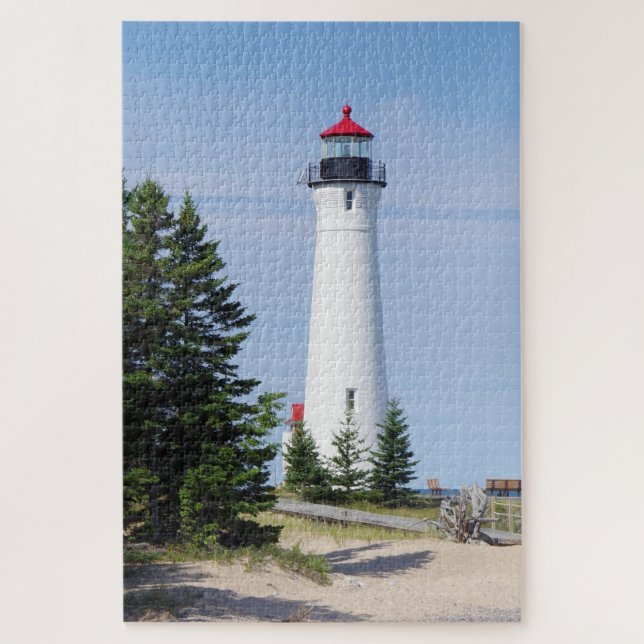 Crisp Point Lighthouse Jigsaw Puzzle (Vertical)