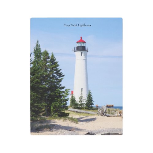 Crisp Point Lighthouse metal wall art