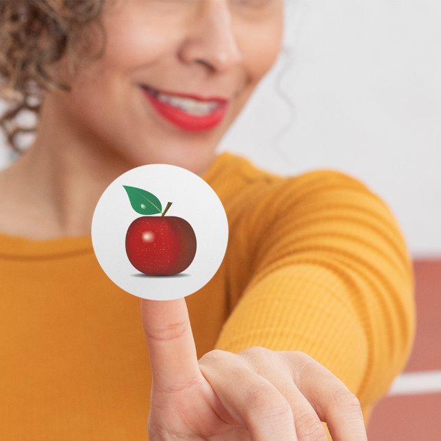 Crisp Red Apple Stickers (Creator Uploaded)