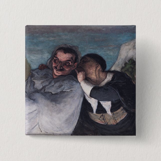 Crispin and Scapin Button (Front)