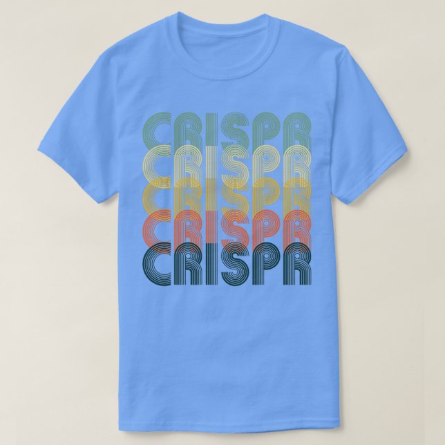CRISPR Cas9 Vintage Retro Science Biology  T-Shirt (Design Front)