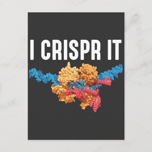 Crispr DNA organisms Science Biology Teacher Postcard