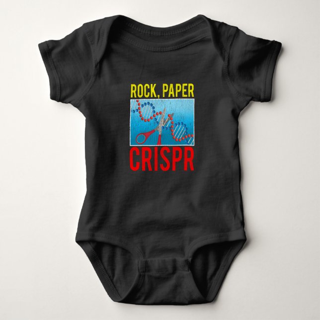 Crispr Funny Biology Student Science Biologist DNA Baby Bodysuit (Front)