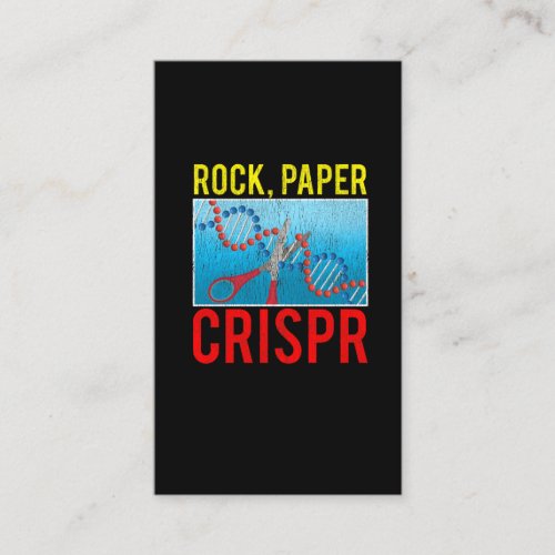 Crispr Funny Biology Student Science Biologist DNA Business Card