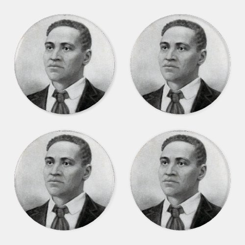 Crispus Attucks Black Martyr American Revolution Coaster Set